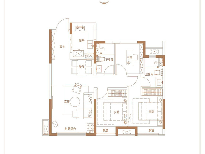 環(huán)翠環(huán)晟盛悅府解讀 主推99~142㎡約9588元/㎡起